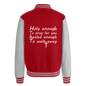 Healed Enough Christian Heavyweight Letterman Jacket - ClaimedbyGodDesigns