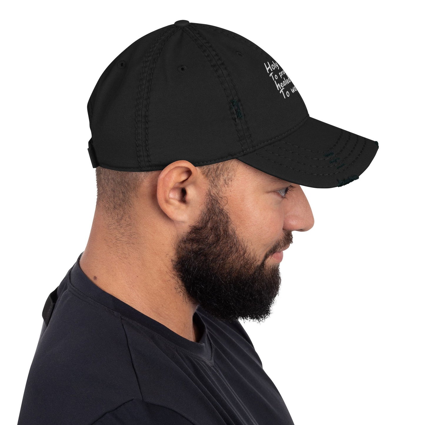 Healed Enough Unisex Christian Adult Distressed Dad Hat - ClaimedbyGodDesigns