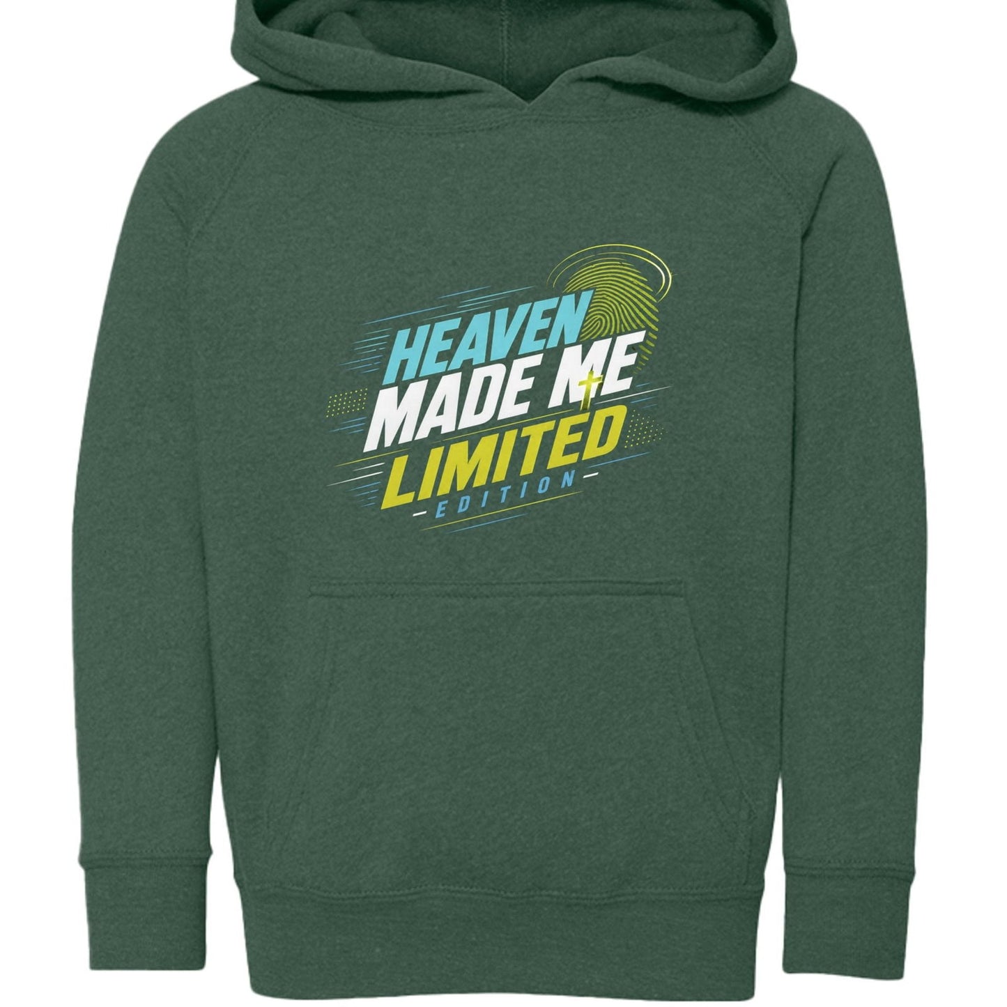 Heaven Made Me Limited Toddler Christian Pullover Hooded Sweatshirt - ClaimedbyGodDesigns