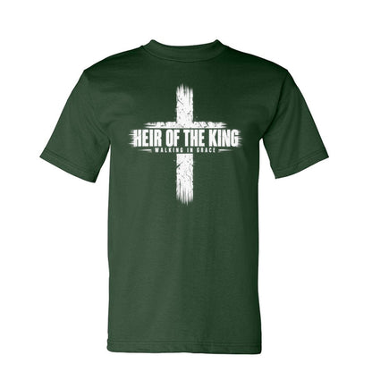 Heir Of The King Men's Christian T-shirt - ClaimedbyGodDesigns