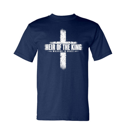 Heir Of The King Men's Christian T-shirt - ClaimedbyGodDesigns