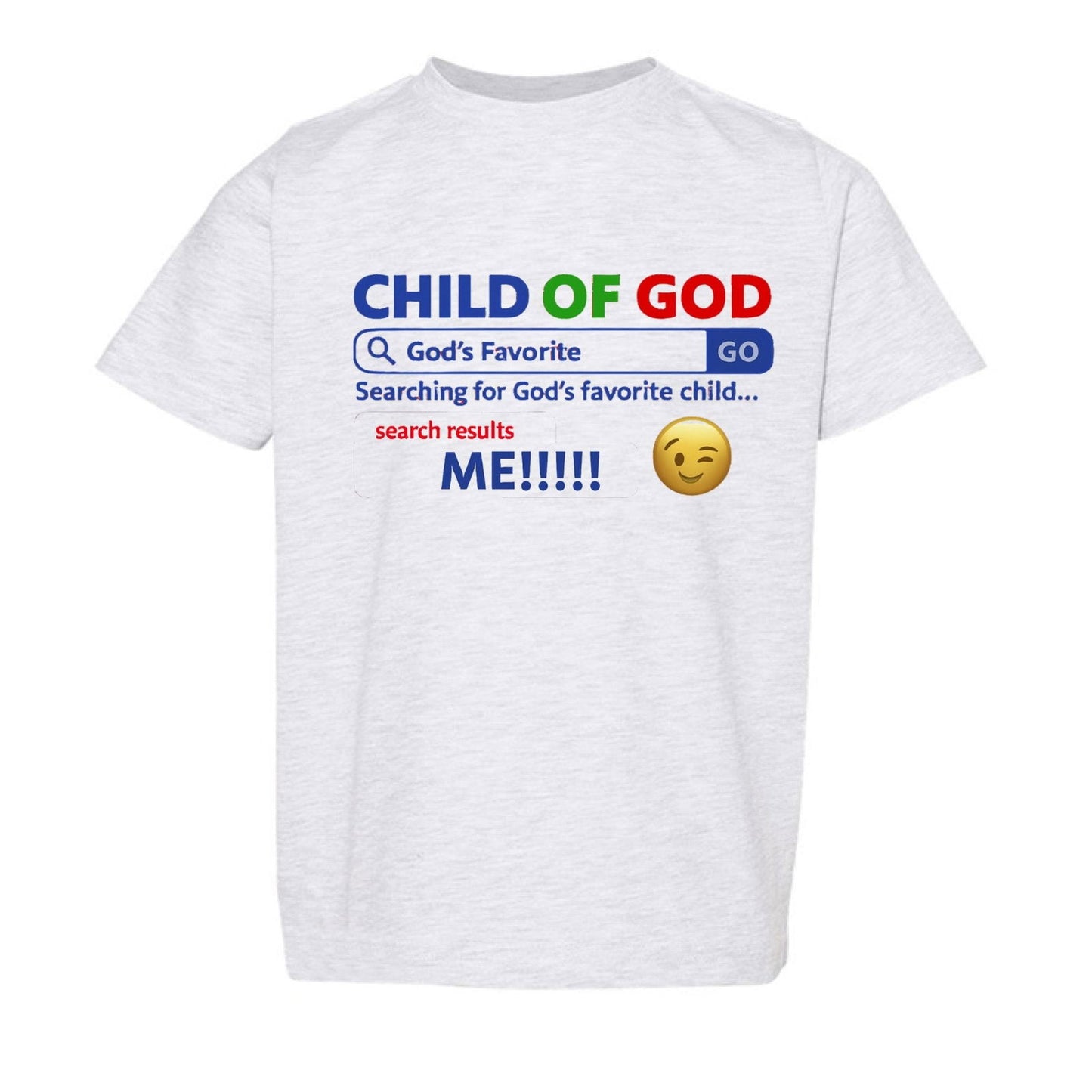 His Child Funny Search Engine Toddler Christian T-shirt - ClaimedbyGodDesigns