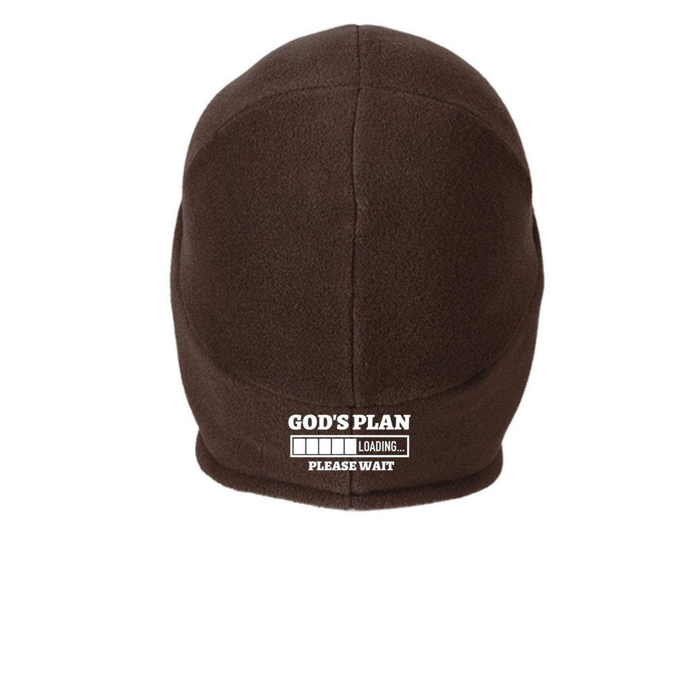 His Plan Loading Adult Christian 2 in 1 Beanie Headwear - ClaimedbyGodDesigns