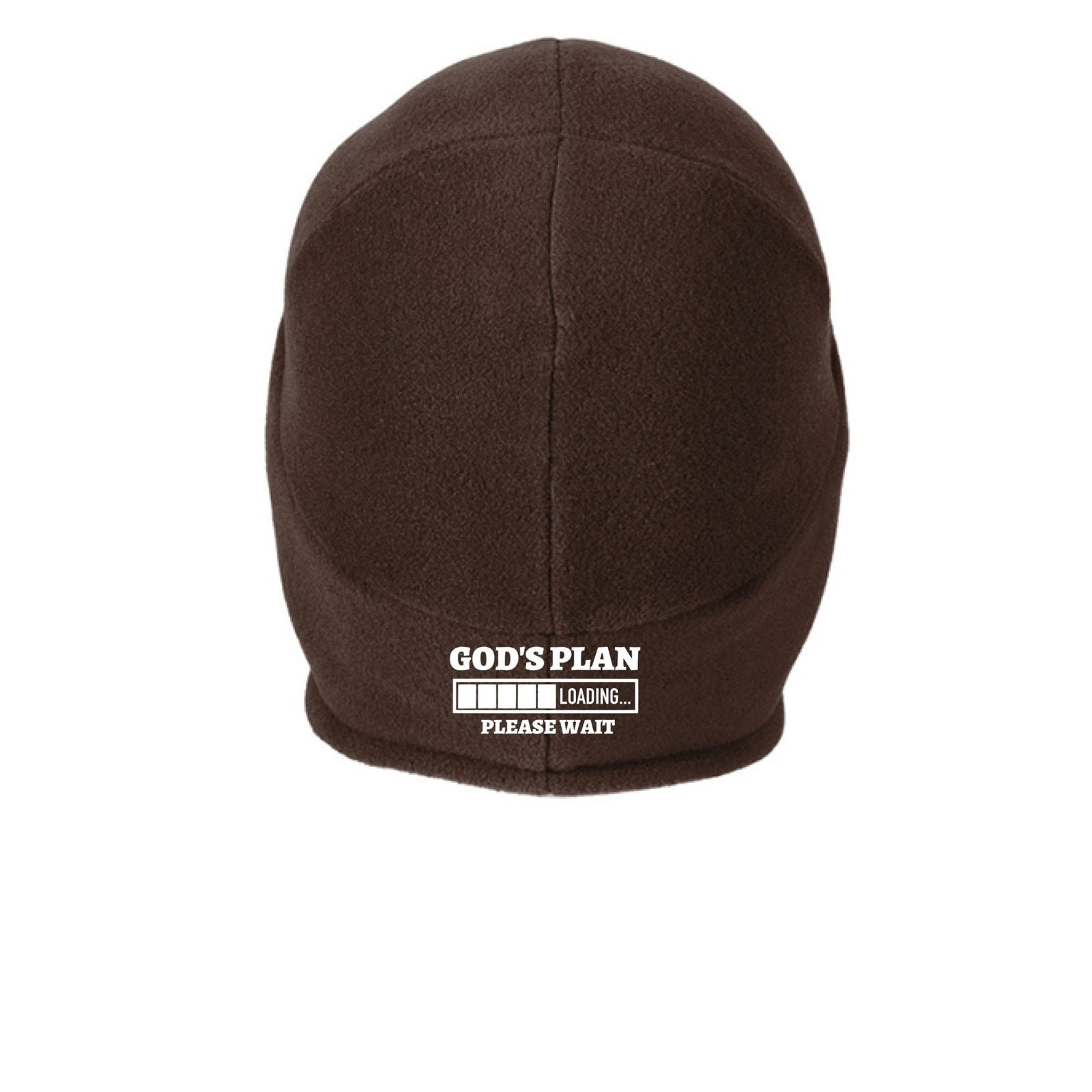 His Plan Loading Adult Christian 2 in 1 Beanie Headwear - ClaimedbyGodDesigns