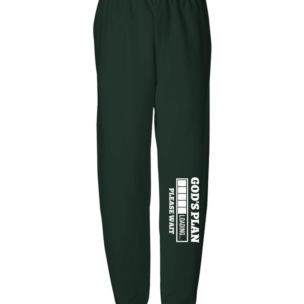 His Plan Loading Please Wait Youth Christian Sweatpants - ClaimedbyGodDesigns