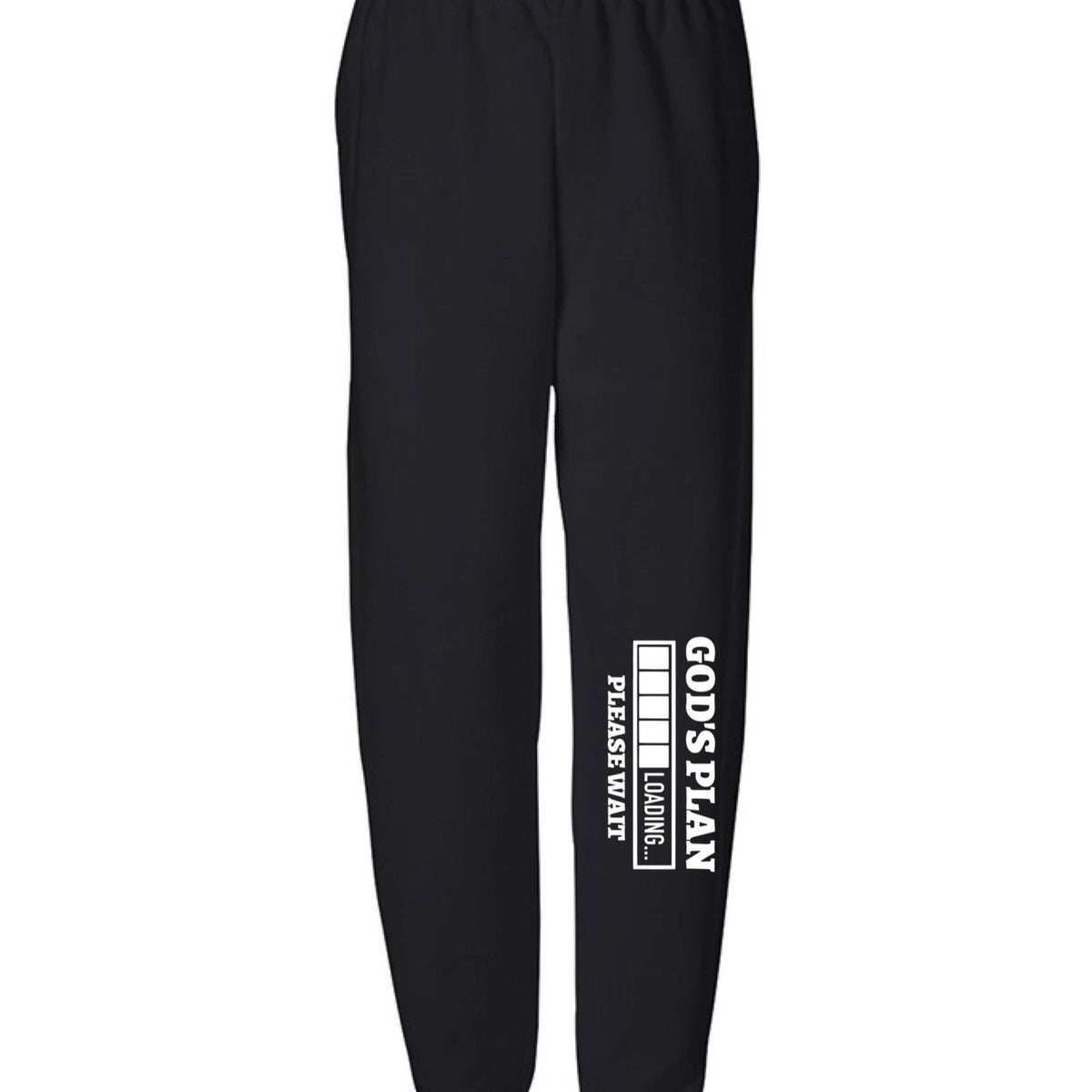 His Plan Loading Please Wait Youth Christian Sweatpants - ClaimedbyGodDesigns