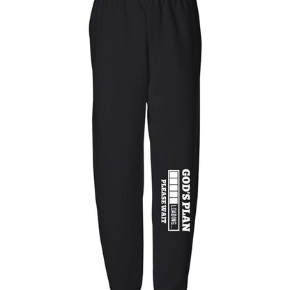 His Plan Loading Please Wait Youth Christian Sweatpants - ClaimedbyGodDesigns