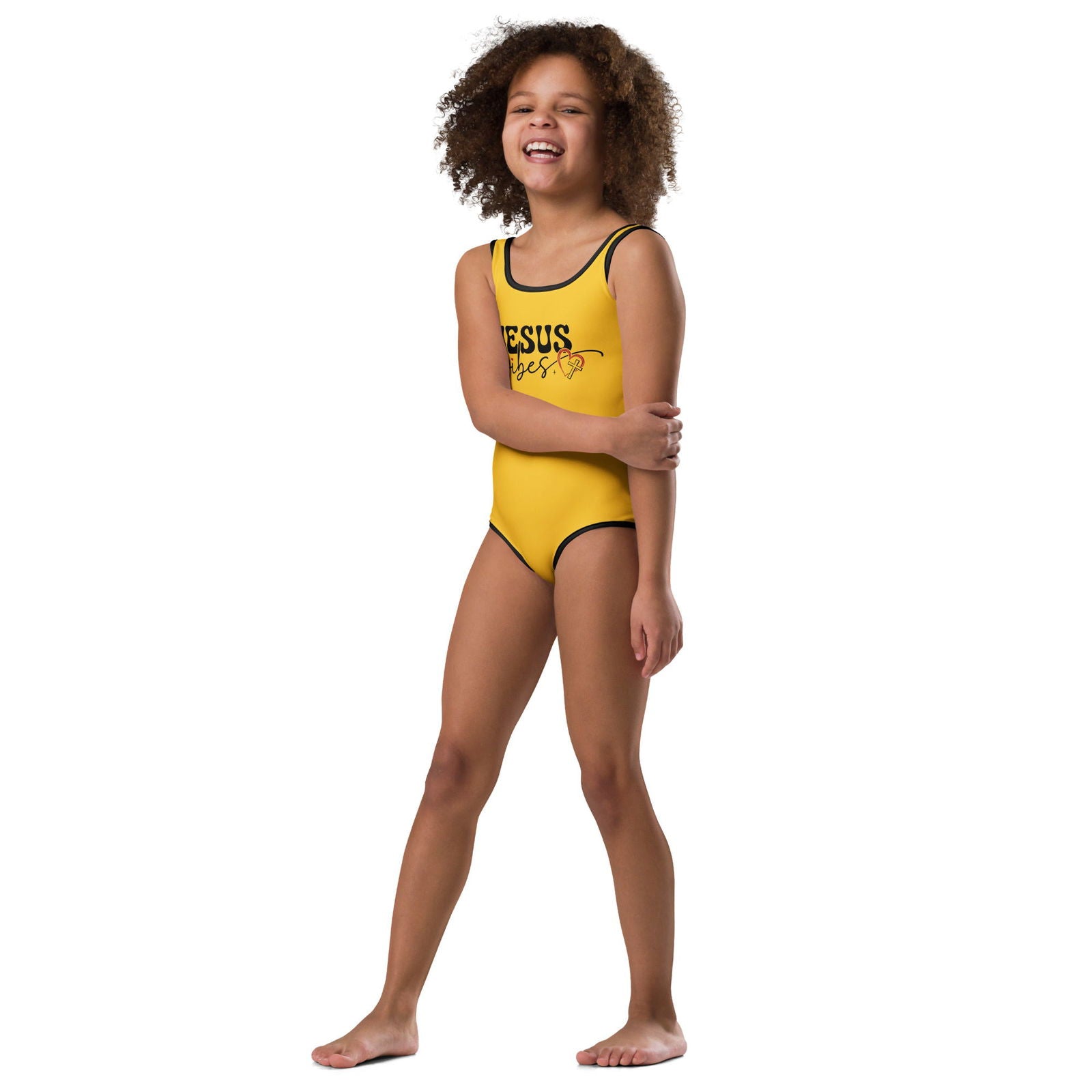 His Vibes Christian Kids Swimsuit - ClaimedbyGodDesigns