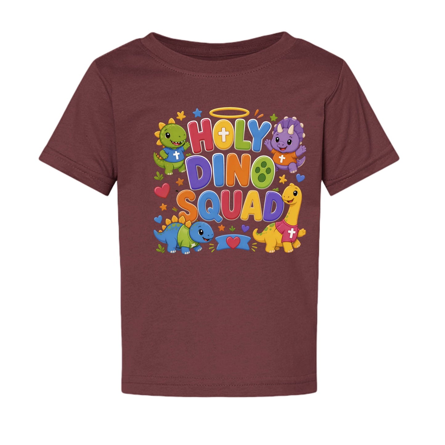 Holy Dino Squad Toddler Christian T-shirt - ClaimedbyGodDesigns