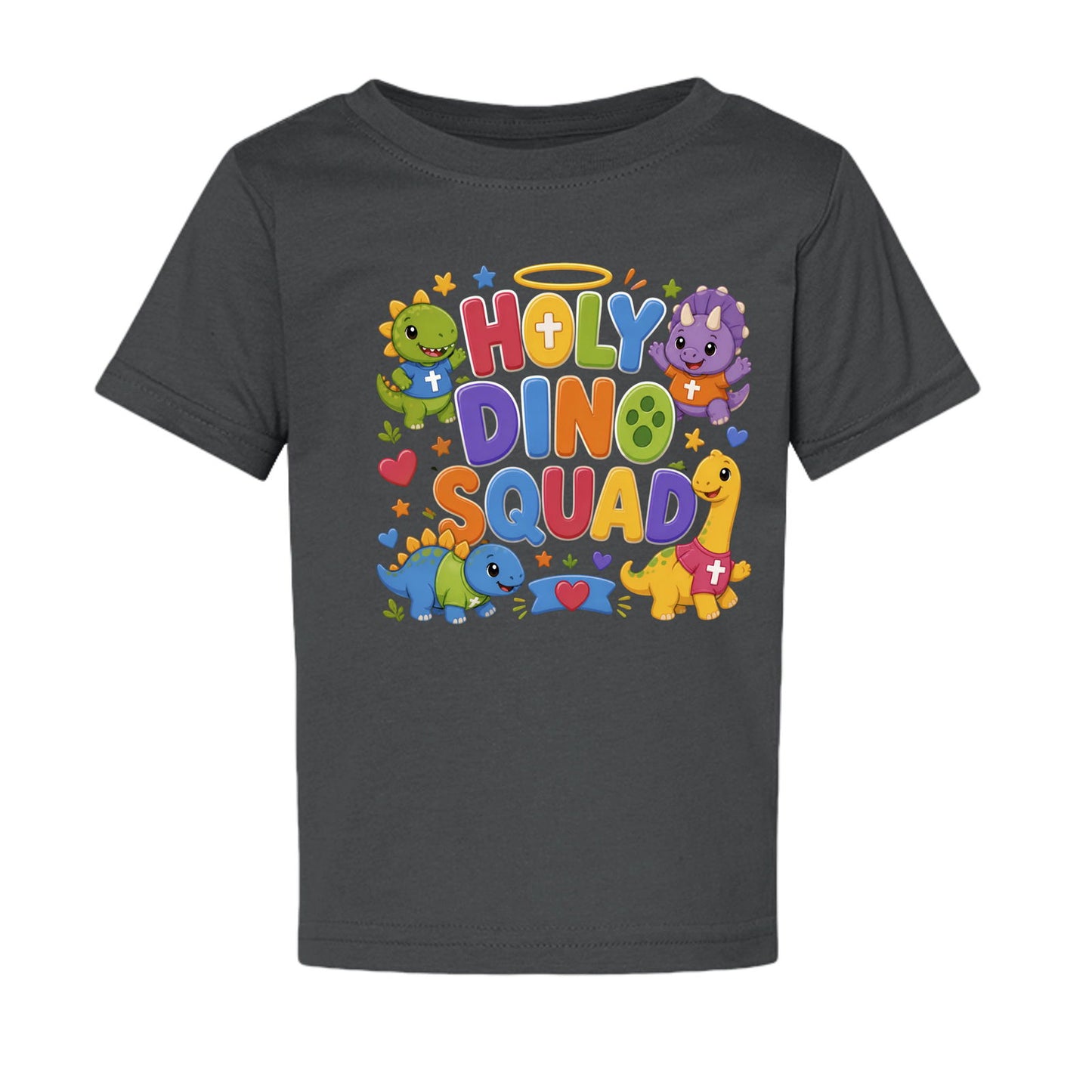 Holy Dino Squad Toddler Christian T-shirt - ClaimedbyGodDesigns
