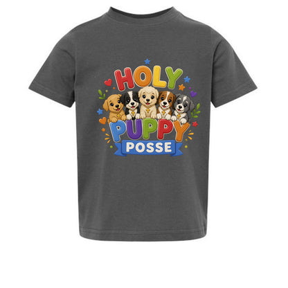 Holy Puppy Posse  Christian Toddler T-shirt - ClaimedbyGodDesigns
