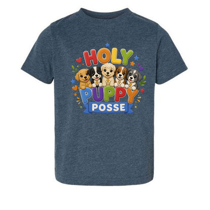 Holy Puppy Posse  Christian Toddler T-shirt - ClaimedbyGodDesigns