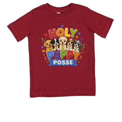 Holy Puppy Posse  Christian Toddler T-shirt - ClaimedbyGodDesigns