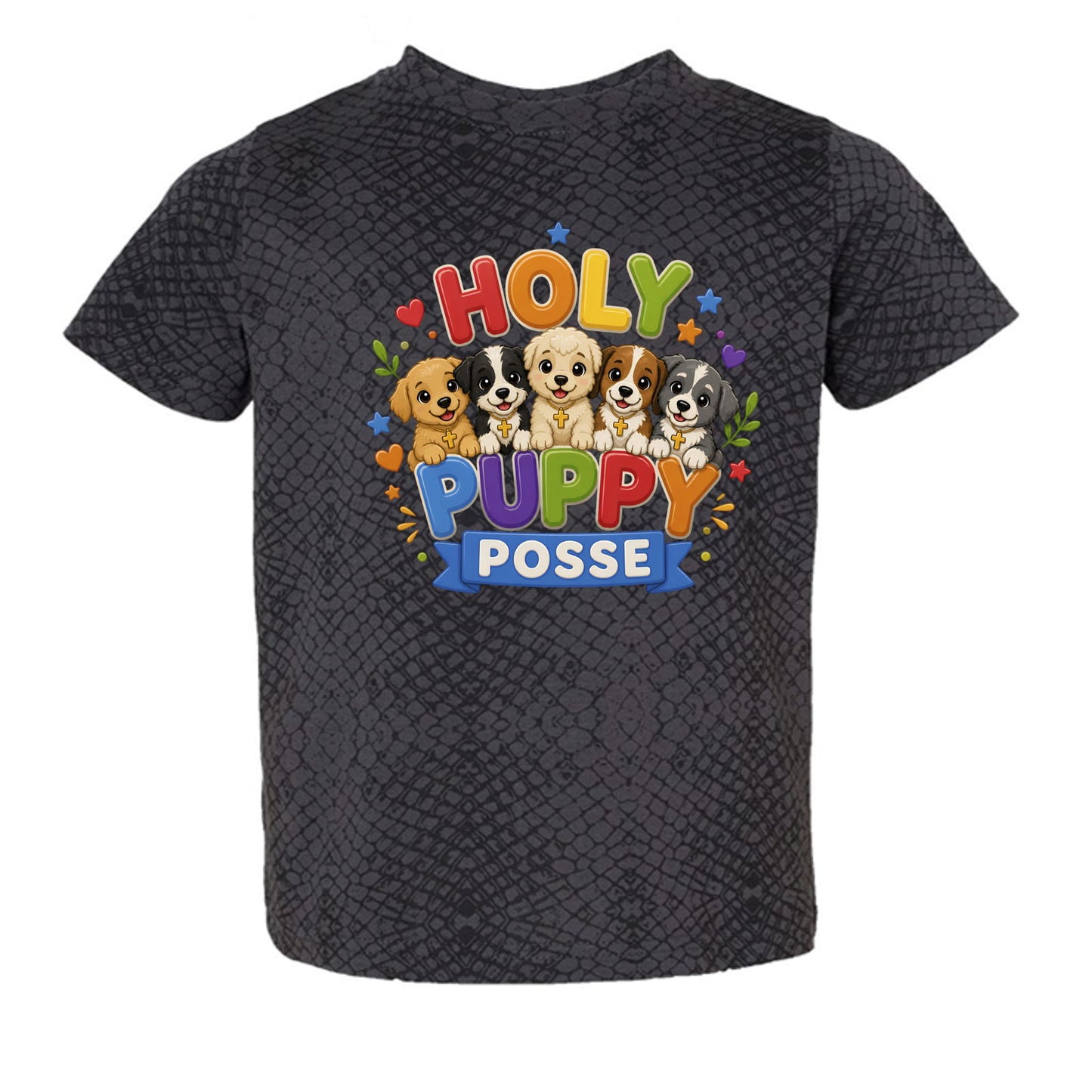 Holy Puppy Posse  Christian Toddler T-shirt - ClaimedbyGodDesigns