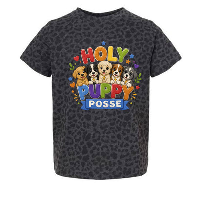 Holy Puppy Posse  Christian Toddler T-shirt - ClaimedbyGodDesigns