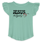Holy Vibes Christian Toddler Girls Flutter T-shirt - ClaimedbyGodDesigns