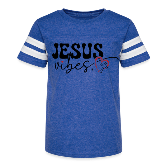 Holy Vibes Youth Christian Football T-shirt - ClaimedbyGodDesigns