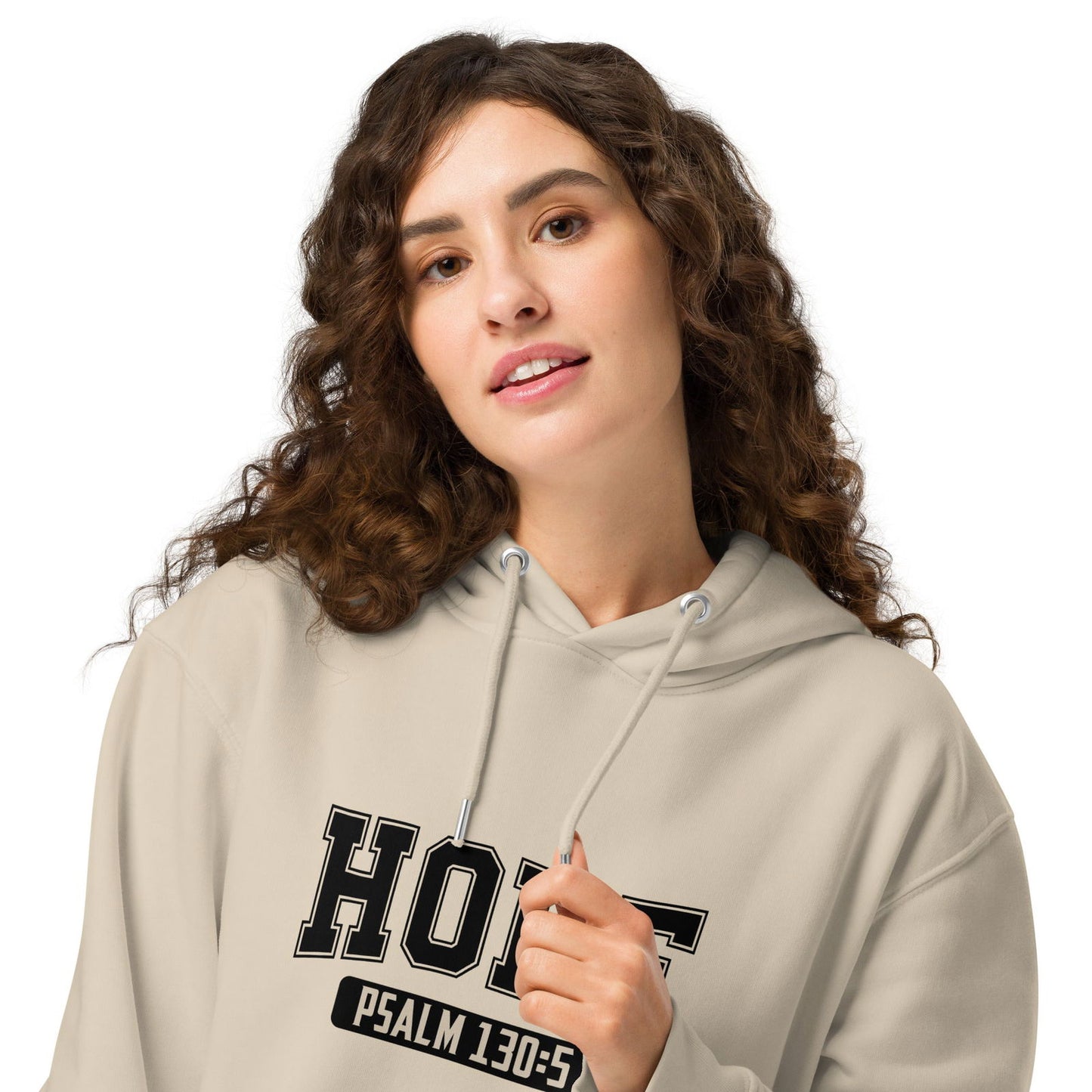 Hope Unisex Christian essential organic hooded sweatshirt - ClaimedbyGodDesigns