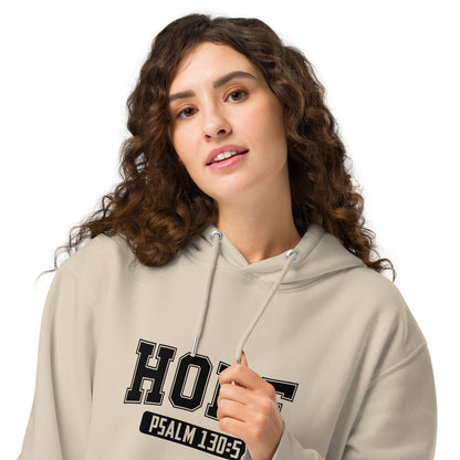 Hope Unisex Christian essential organic hooded sweatshirt - ClaimedbyGodDesigns