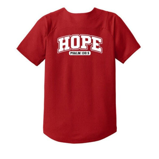Hope Youth Christian Full-Button Jersey - ClaimedbyGodDesigns
