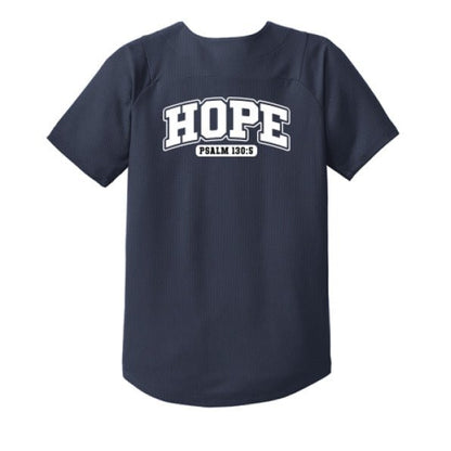 Hope Youth Christian Full-Button Jersey - ClaimedbyGodDesigns