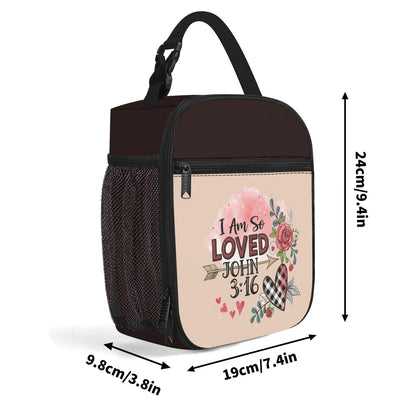 I Am So Loved – Insulated Christian Lunch Box for Kids - ClaimedbyGodDesigns