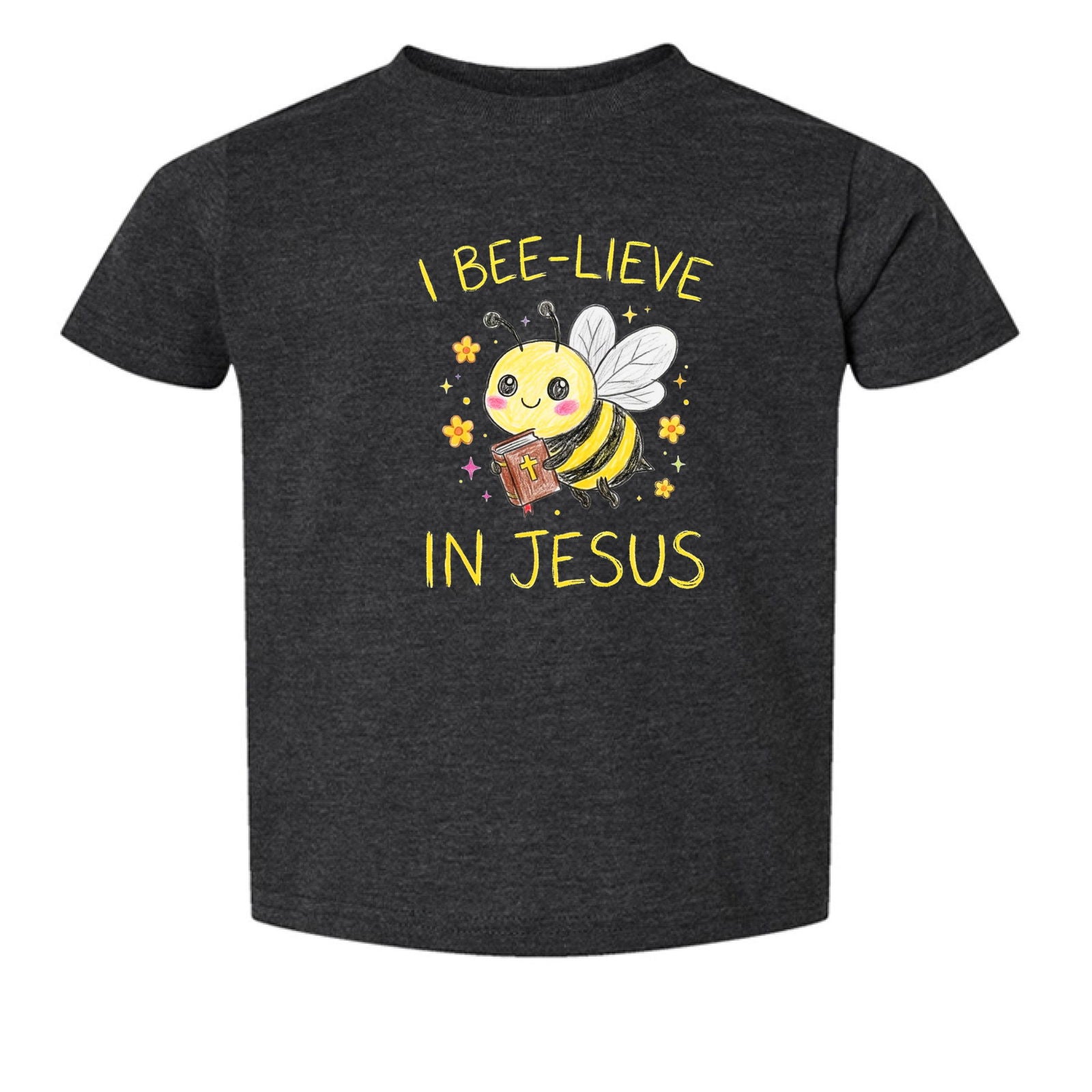 I Bee-lieve In Jesus Toddler Christian T-shirt - ClaimedbyGodDesigns