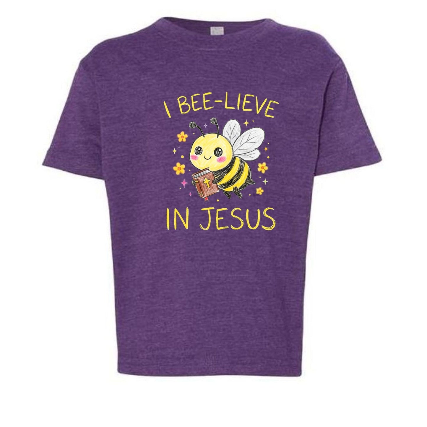 I Bee-lieve In Jesus Toddler Christian T-shirt - ClaimedbyGodDesigns
