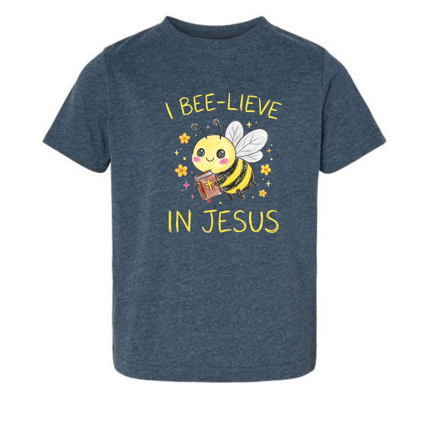I Bee-lieve In Jesus Toddler Christian T-shirt - ClaimedbyGodDesigns