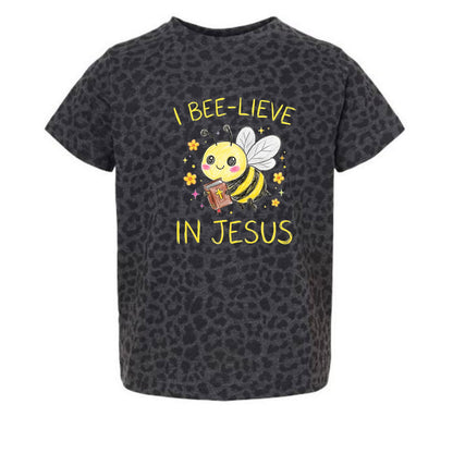 I Bee-lieve In Jesus Toddler Christian T-shirt - ClaimedbyGodDesigns
