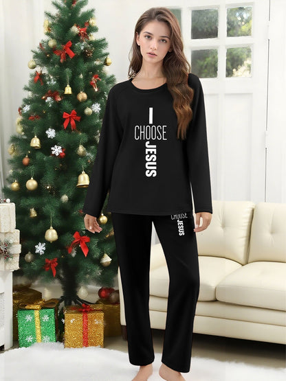 I Choose Him Unisex Plaid Christian Pajamas - ClaimedbyGodDesigns