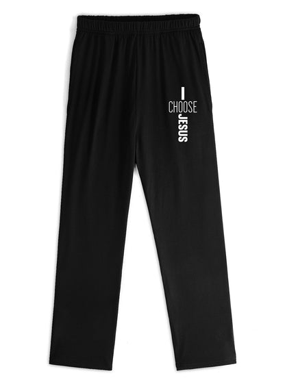 I Choose Him Unisex Plaid Christian Pajamas - ClaimedbyGodDesigns
