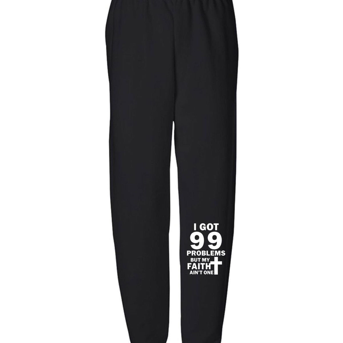 I Got 99 Problems But My Faith Ain't One Youth Christian Sweatpants - ClaimedbyGodDesigns