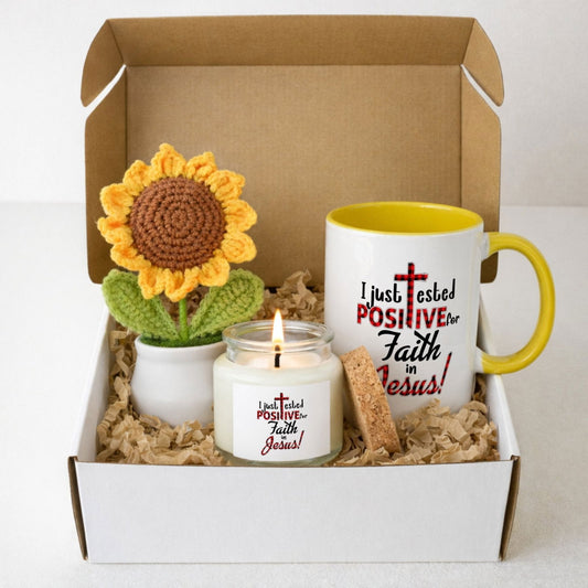 I Just Tested Positive for Faith in Jesus – Hello Sunshine Christian Gift Set - ClaimedbyGodDesigns