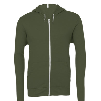 I Live For Him Unisex Christian Fleece Full-zip Hooded Sweatshirt - ClaimedbyGodDesigns
