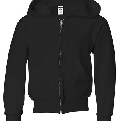 I Live For Him Youth Christian Fleece Full-Zip Hooded Sweatshirt - ClaimedbyGodDesigns