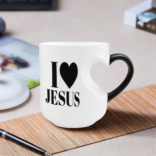 I Love Him Christian Color Changing Heart Handle Mug - ClaimedbyGodDesigns