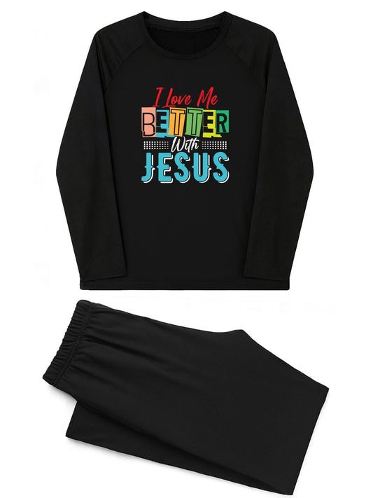 I Love Me Better Unisex Adult Christian Plaid Pajamas - ClaimedbyGodDesigns