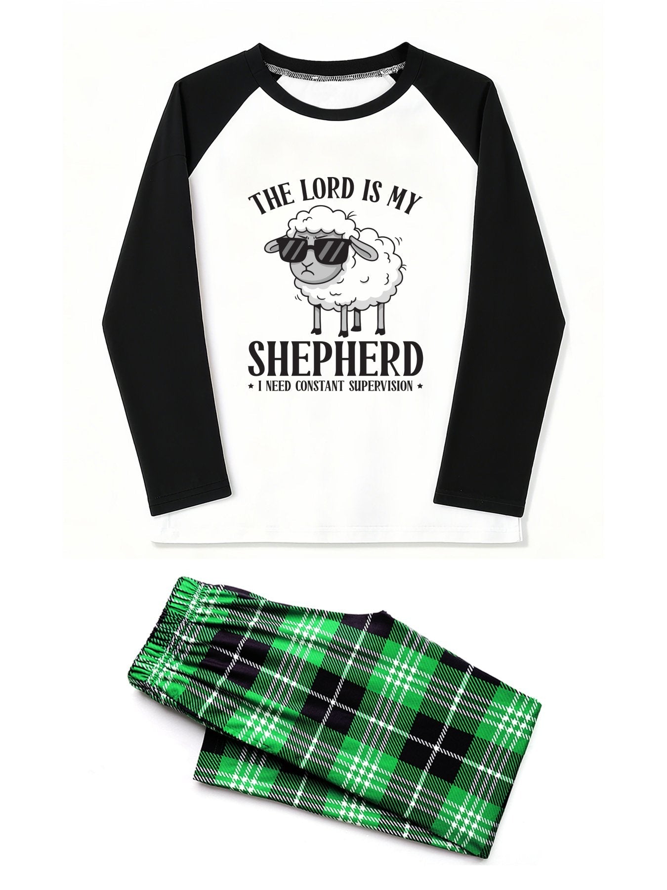 I Need Constant Supervision Youth Christian Plaid Pajamas - ClaimedbyGodDesigns