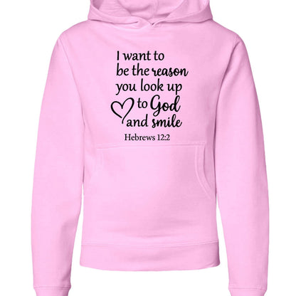 I Want To Be The Reason Youth Christian Pullover Hooded Sweatshirt - ClaimedbyGodDesigns
