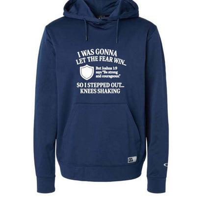 I Was Gonna Let The Fear Win Funny Unisex Christian Pullover Hooded Sweatshirt - ClaimedbyGodDesigns
