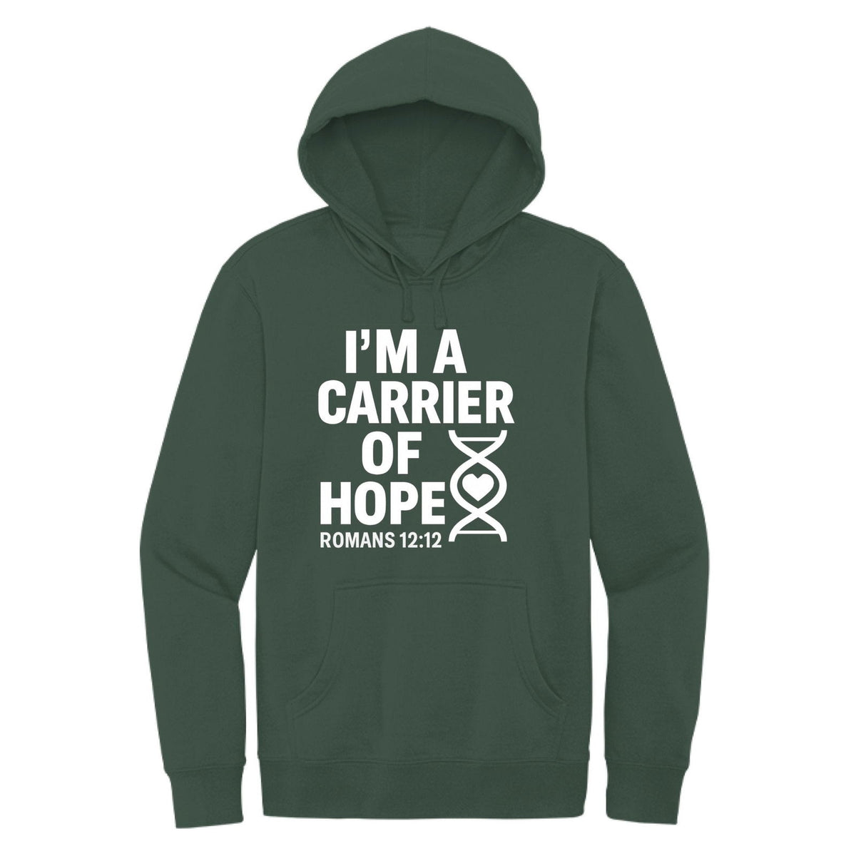 I'm A Carrier Of Hope Unisex Christian Pullover Hooded Sweatshirt - ClaimedbyGodDesigns