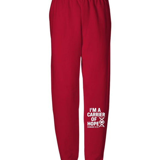 I'm A Carrier Of Hope Youth Christian Sweatpants - ClaimedbyGodDesigns