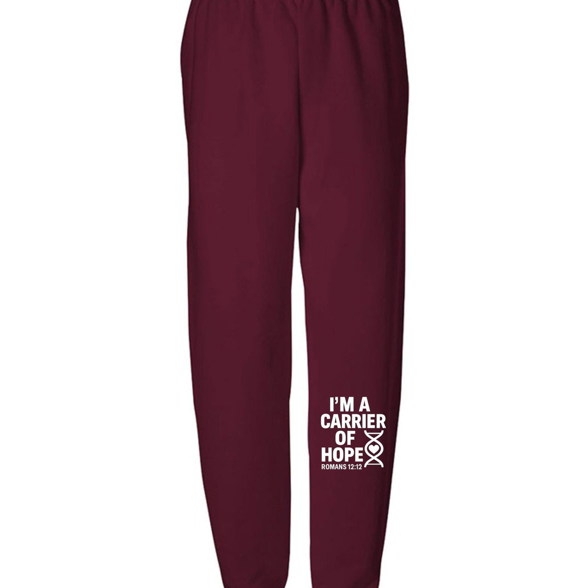 I'm A Carrier Of Hope Youth Christian Sweatpants - ClaimedbyGodDesigns