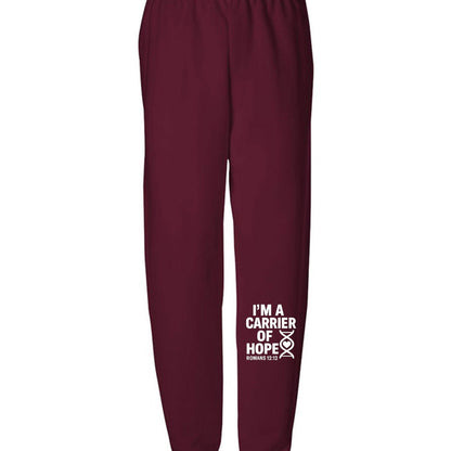 I'm A Carrier Of Hope Youth Christian Sweatpants - ClaimedbyGodDesigns