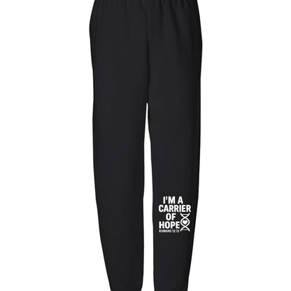 I'm A Carrier Of Hope Youth Christian Sweatpants - ClaimedbyGodDesigns