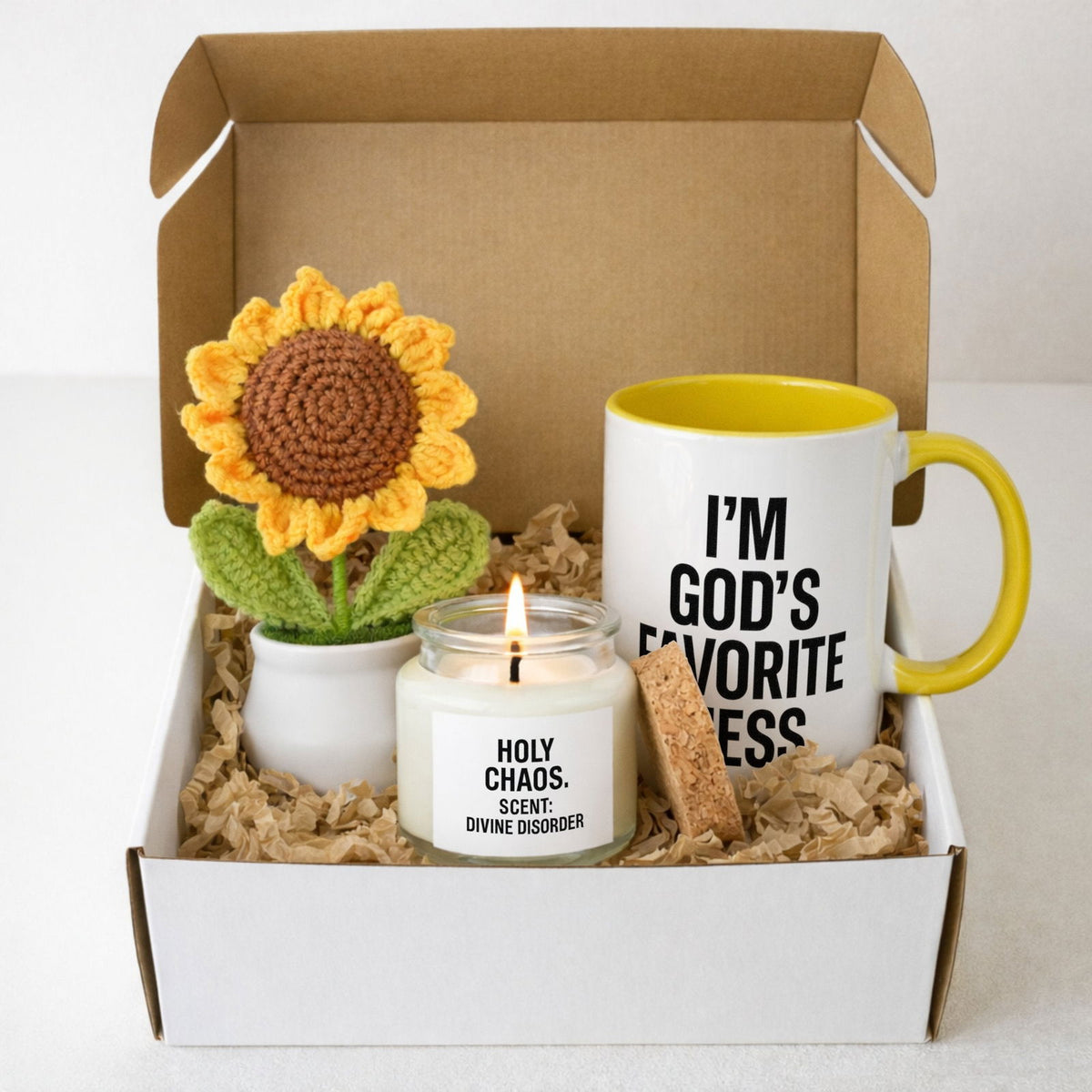 I'm His Favorite Mess Hello Sunshine Christian Gift Set - ClaimedbyGodDesigns