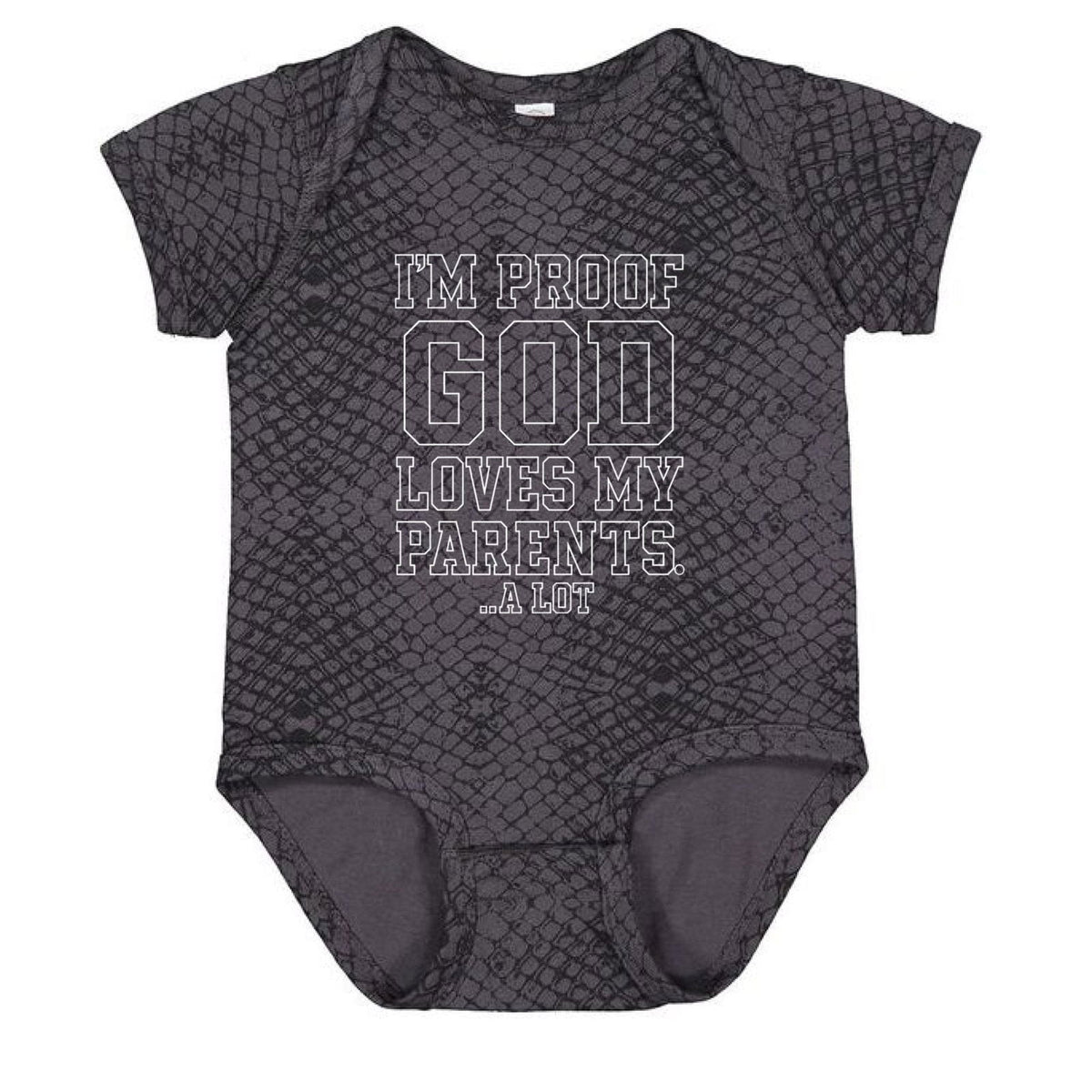 I'm Proof He Loves My Parents Christian Baby Jumpsuit - ClaimedbyGodDesigns