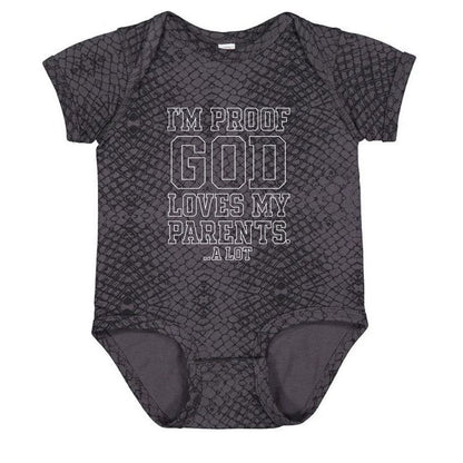 I'm Proof He Loves My Parents Christian Baby Jumpsuit - ClaimedbyGodDesigns