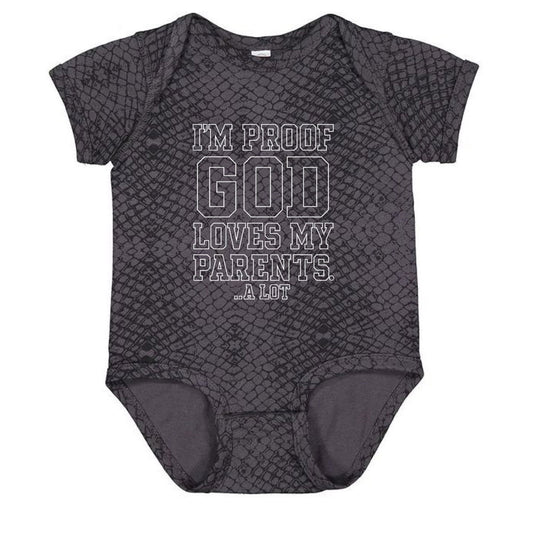 I'm Proof He Loves My Parents Christian Baby Jumpsuit - ClaimedbyGodDesigns